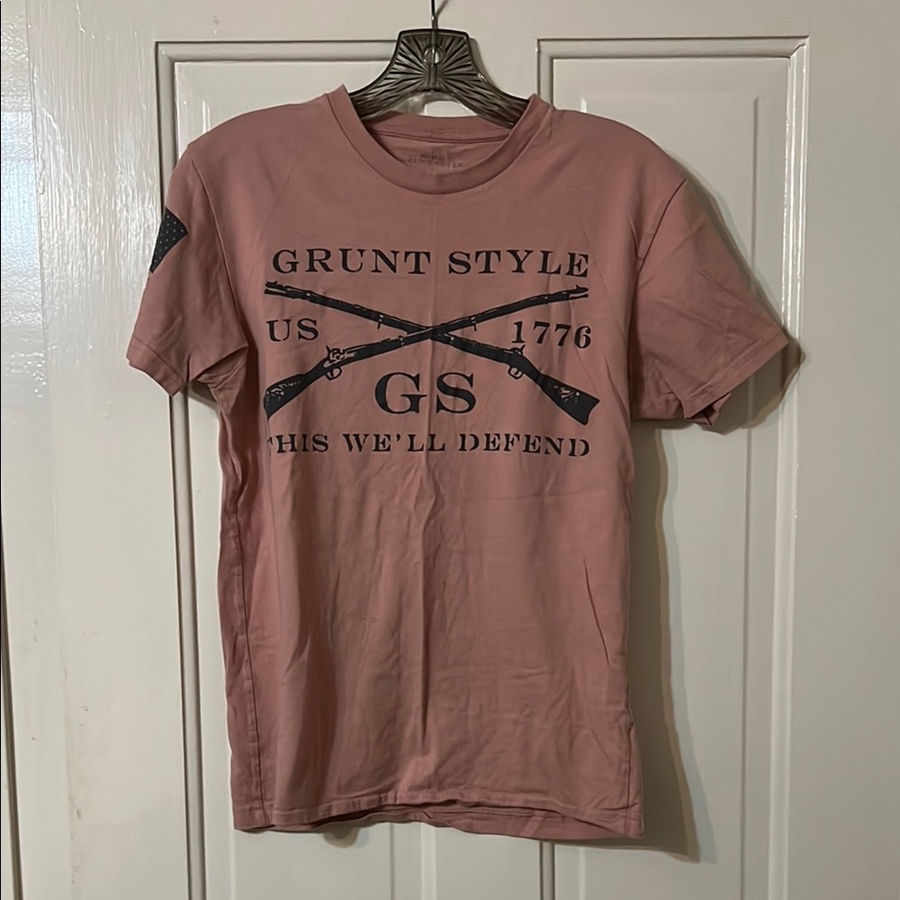 Grunt Style Men's Dusty Pink Graphic Tee